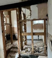 Wall removal in Laurel Cottage