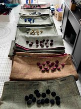 Tweed capes in production